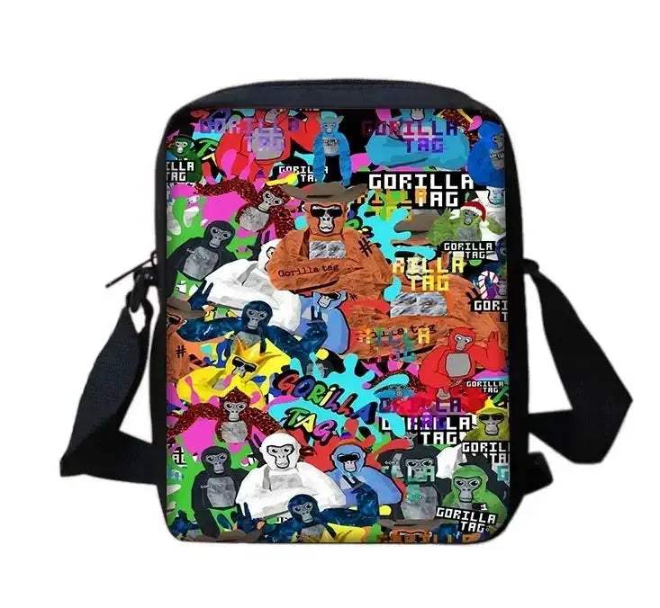 Cartoon Gorilla School Backpack For Kids With Pencil Case - Image 31
