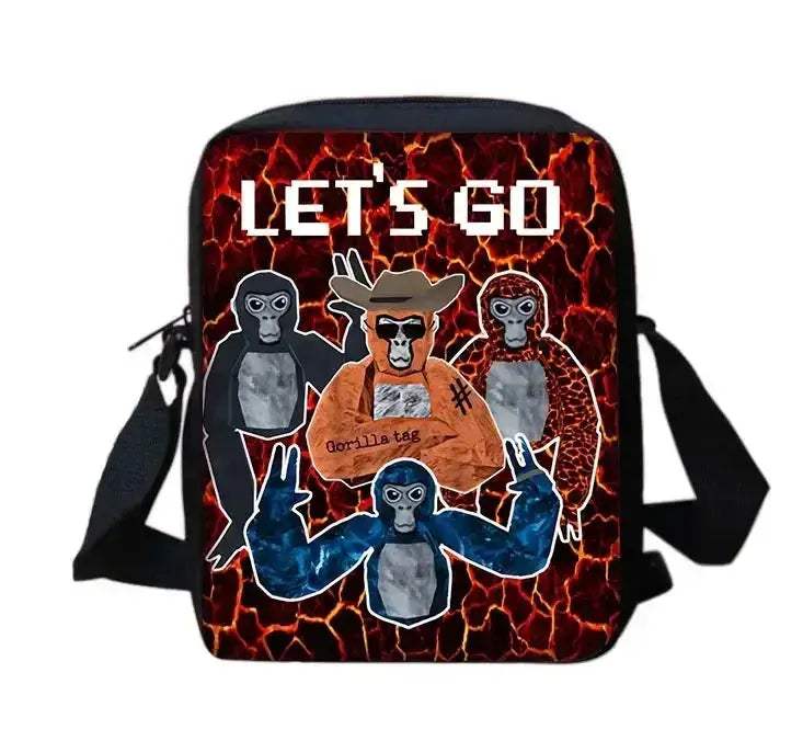 Cartoon Gorilla School Backpack For Kids With Pencil Case - Image 7