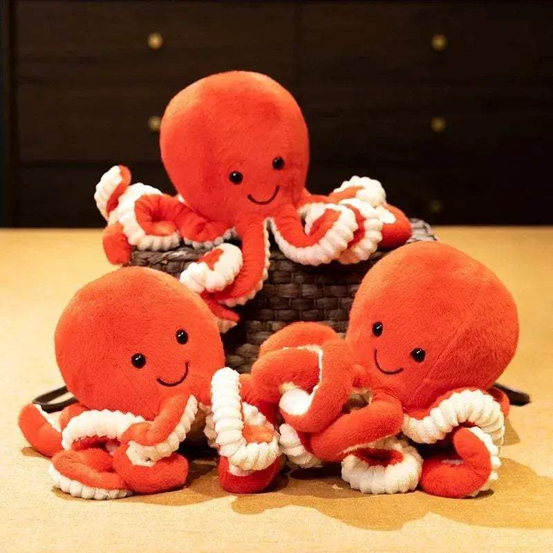 Cartoon Octopus Plush Toy Pillow Long Tentacle Soft - Image 3