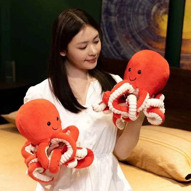 Cartoon Octopus Plush Toy Pillow Long Tentacle Soft - Image 4