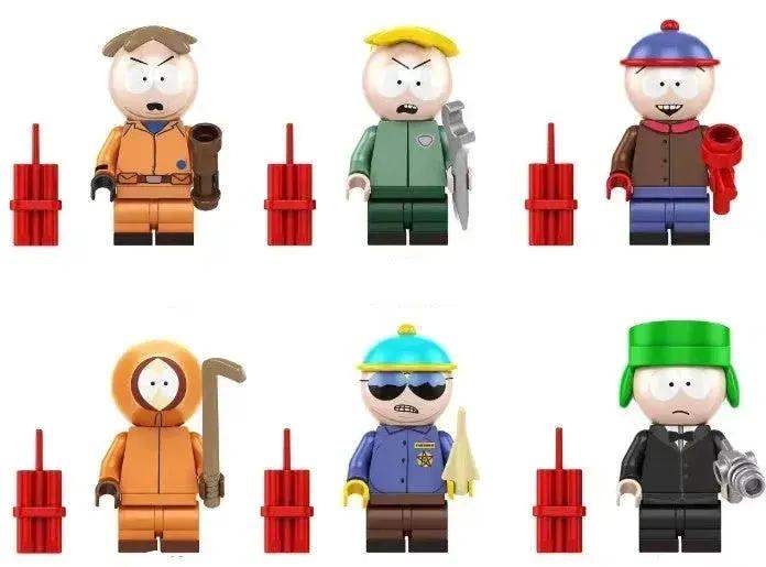 Cartoon Town Crew Custom Minifig Set (6-Pack) – Funny Animated Friends