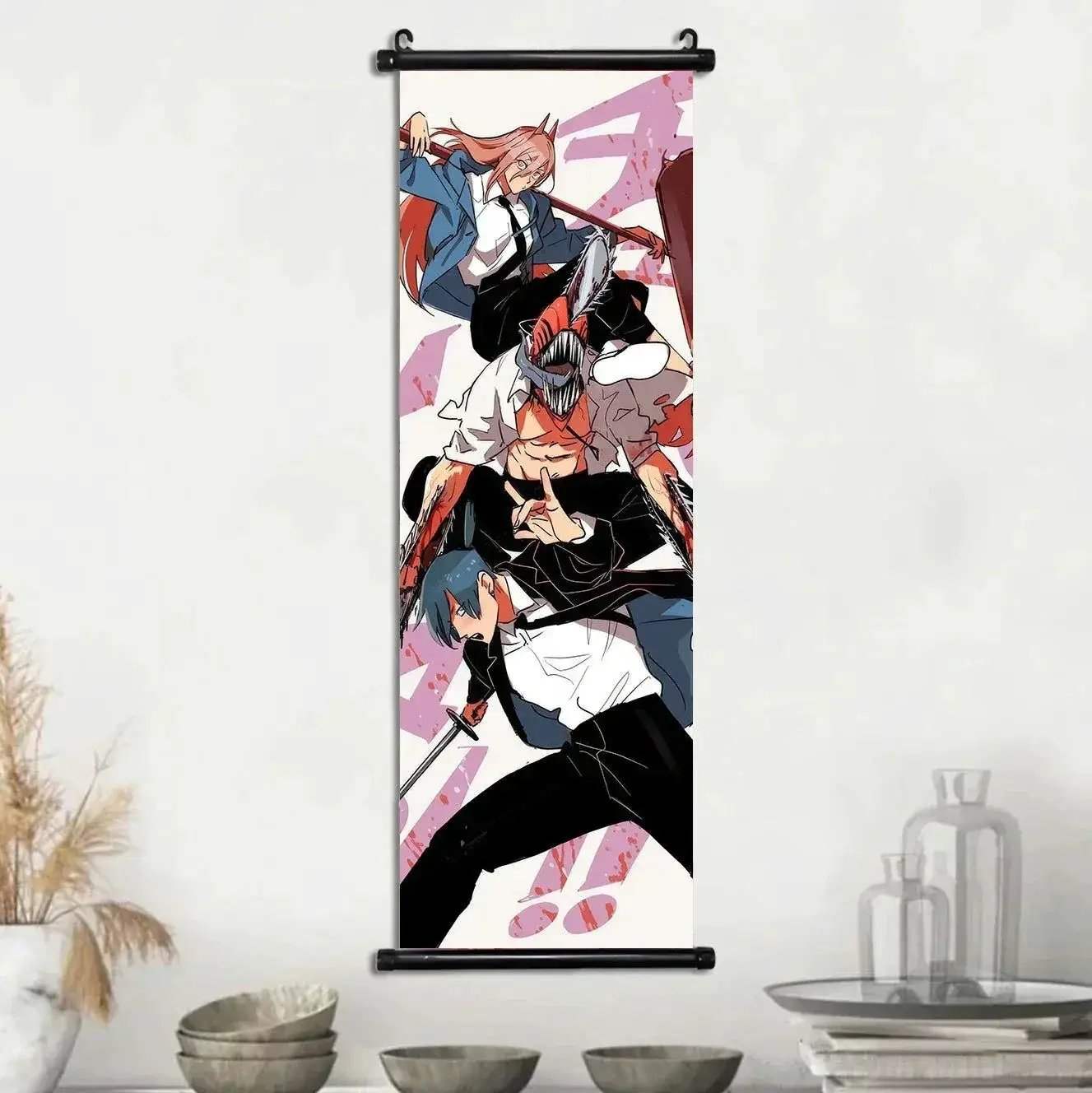 Chainsaw Man Anime Canvas Scrolls Collection, Wall Art Hanging Print Poster Home Decor - Image 21