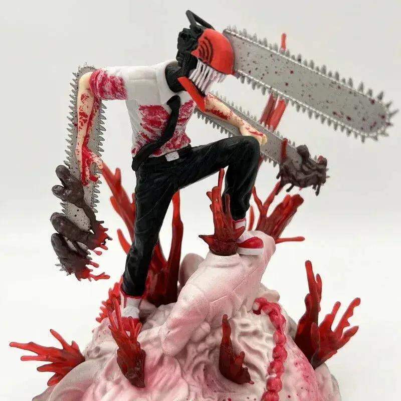 Chainsaw Man Denji Pochita Fit Standing Position Fighting Model Toy Anime Figure - Image 6