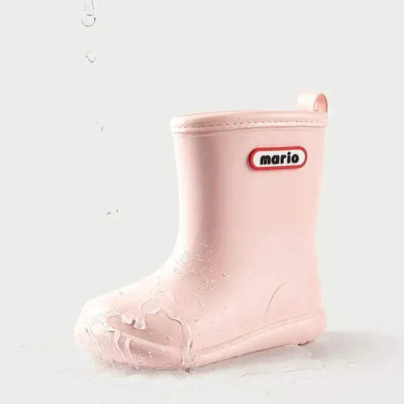 Cheerful Mario Kids Rain Boots Waterproof Unisex Outdoors - Image 4