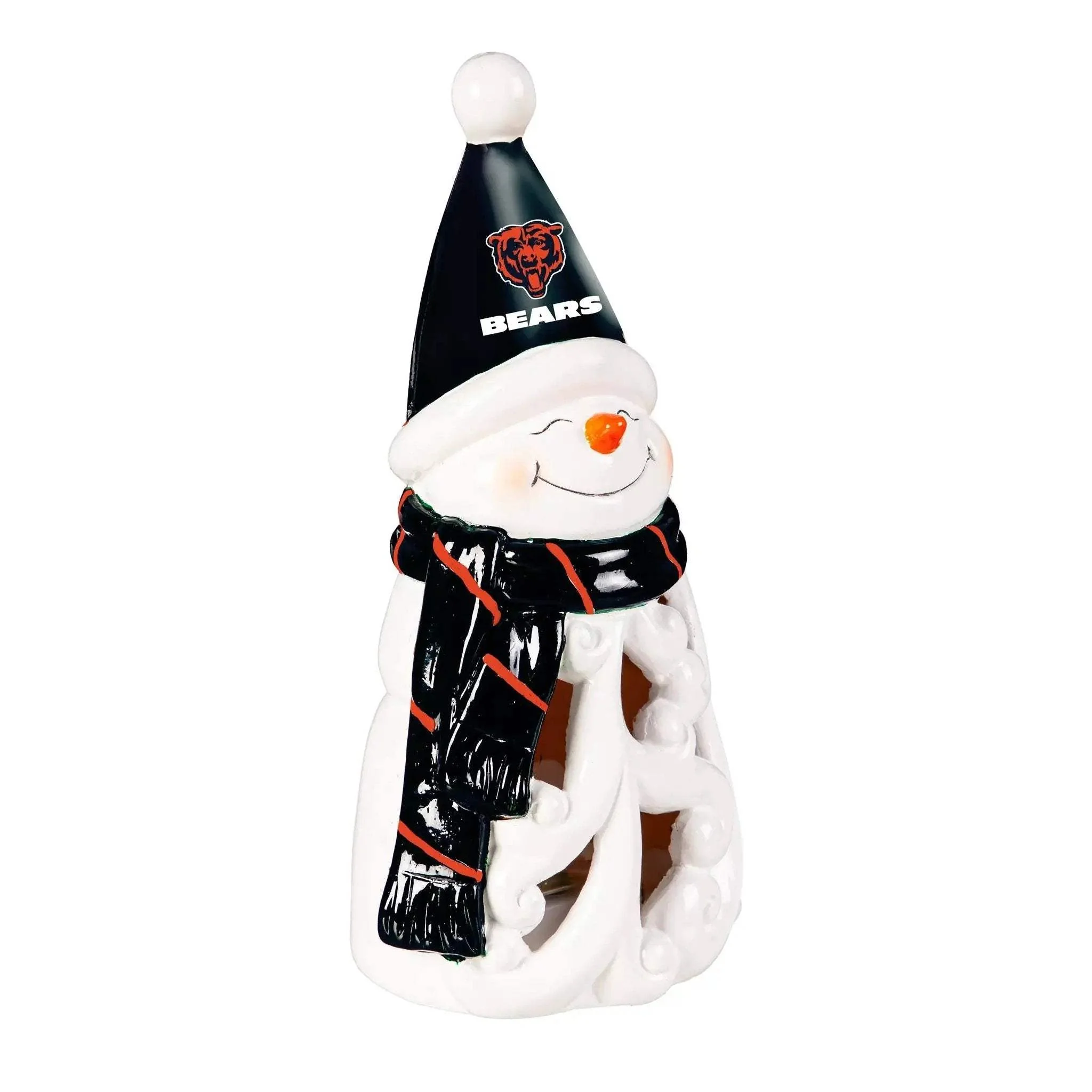 Chicago Bears 8 Inch LED Snowman Statue With Logo Emblem