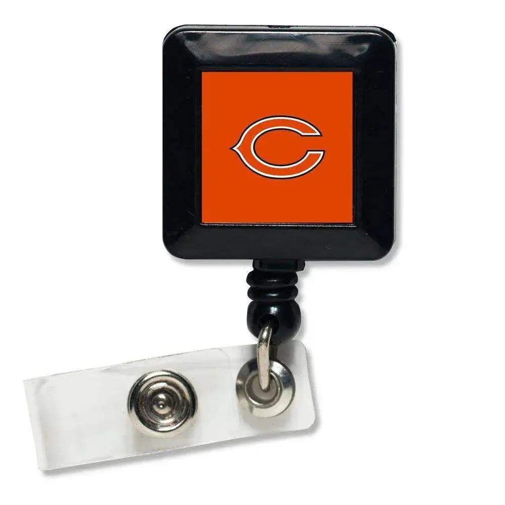 Chicago Bears Retractable Badge Holder Square Team Logo