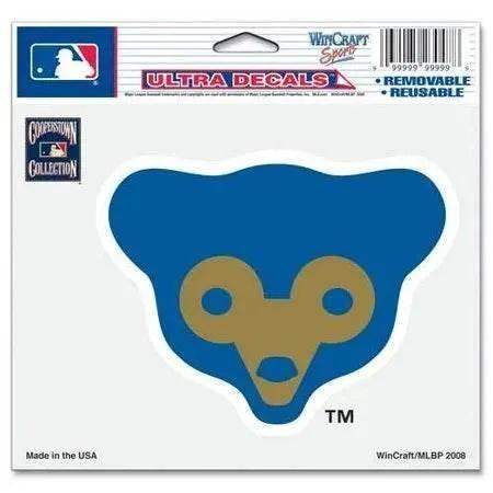 Chicago Cubs 5x6 Multi Use Color Bear Logo Decal Official