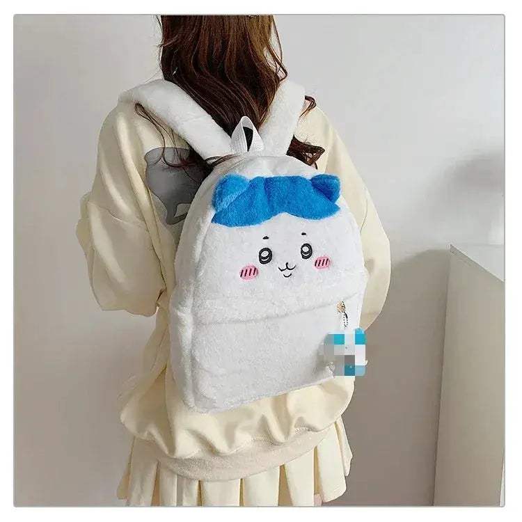 Chiikawa Plush Bear Backpack Large Capacity for Women - Image 9