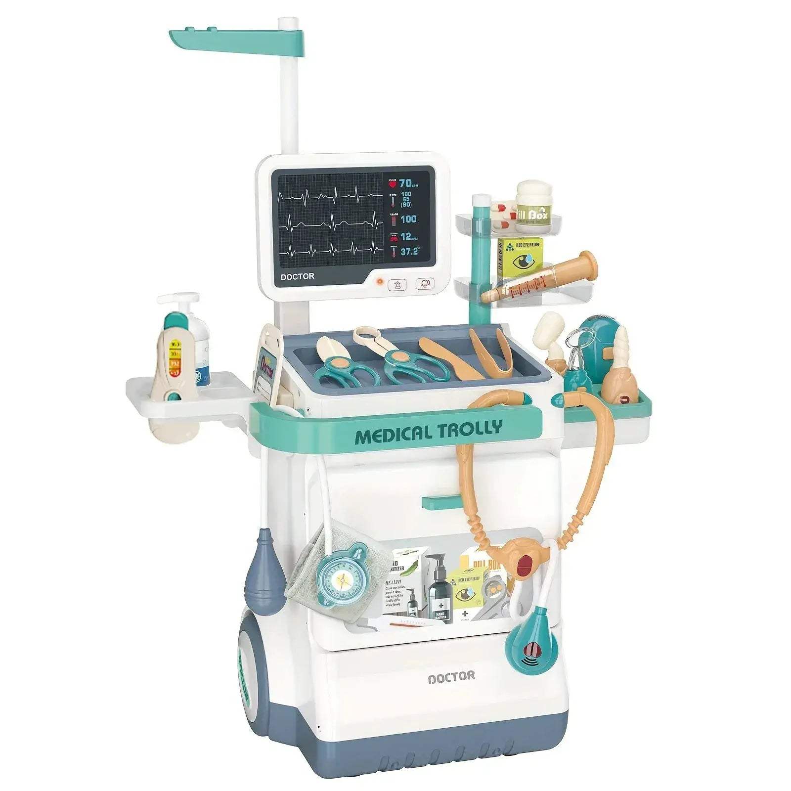 Kids Doctor Toy Set With Injection And Stethoscope - Image 7