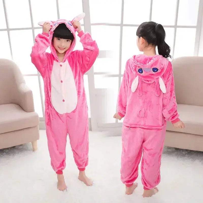 Lilo and Stitch Plush Kigurumi Onesie for Kids Disney Warmth