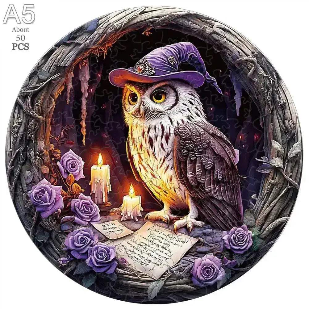 Circular Wooden Animal Jigsaw Puzzle For All Ages 3D - Image 24