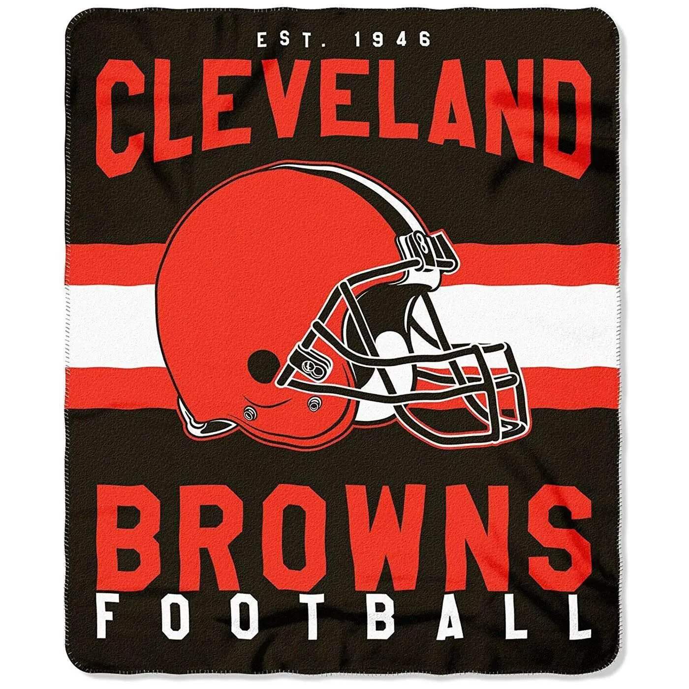 Cleveland Browns Blanket 50x60 Fleece Singular Design
