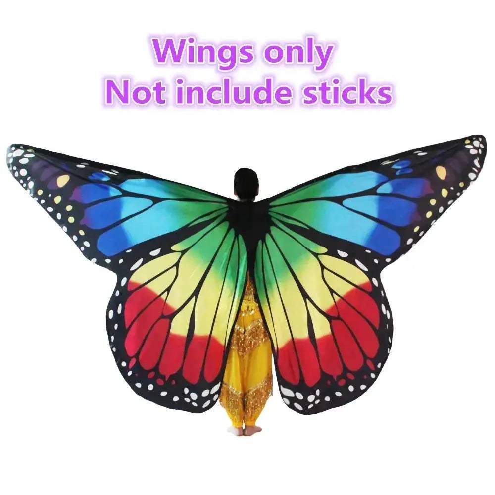 Colorful Moveable Belly Dance Butterfly Wings For Kids And Adults - Image 13
