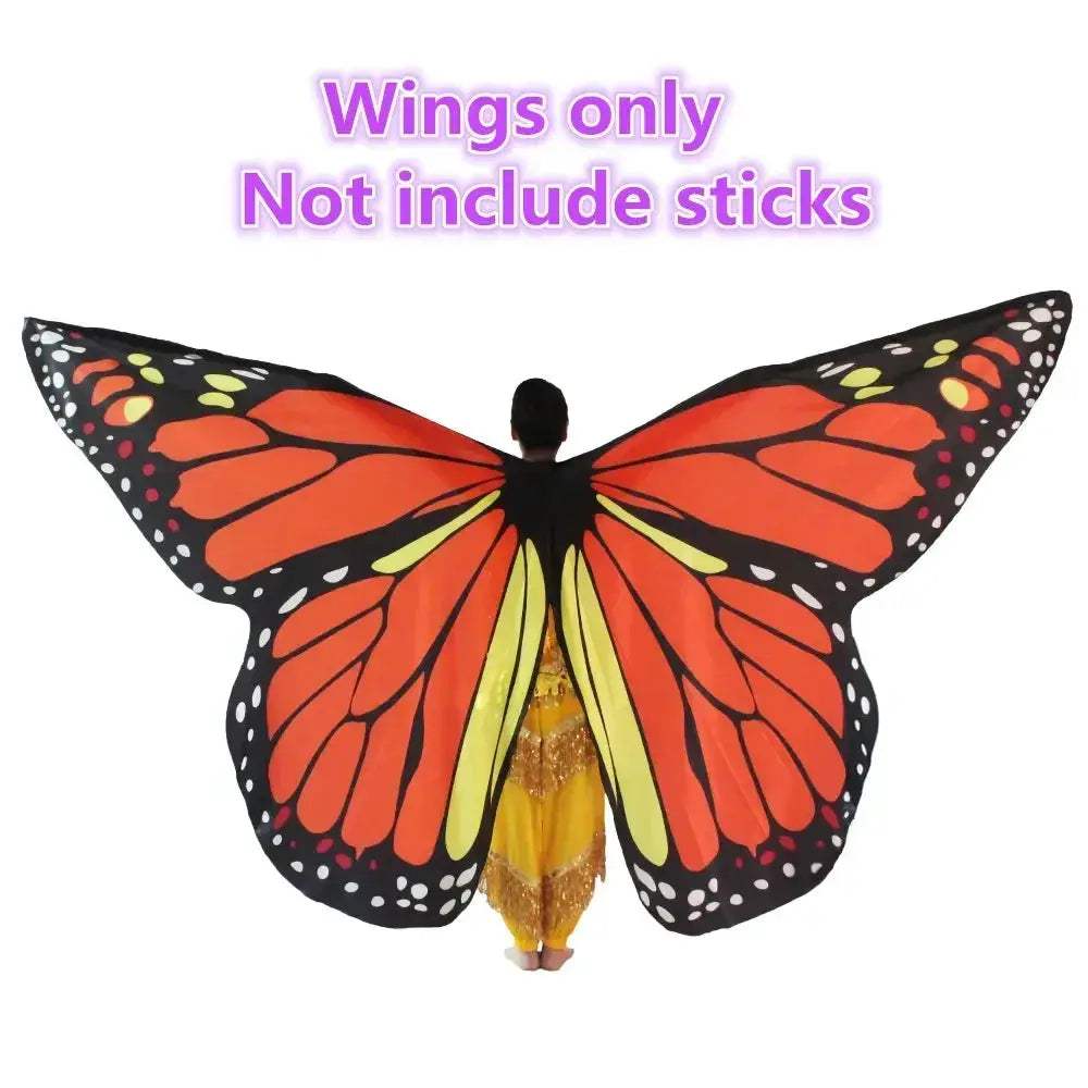 Colorful Moveable Belly Dance Butterfly Wings For Kids And Adults - Image 17