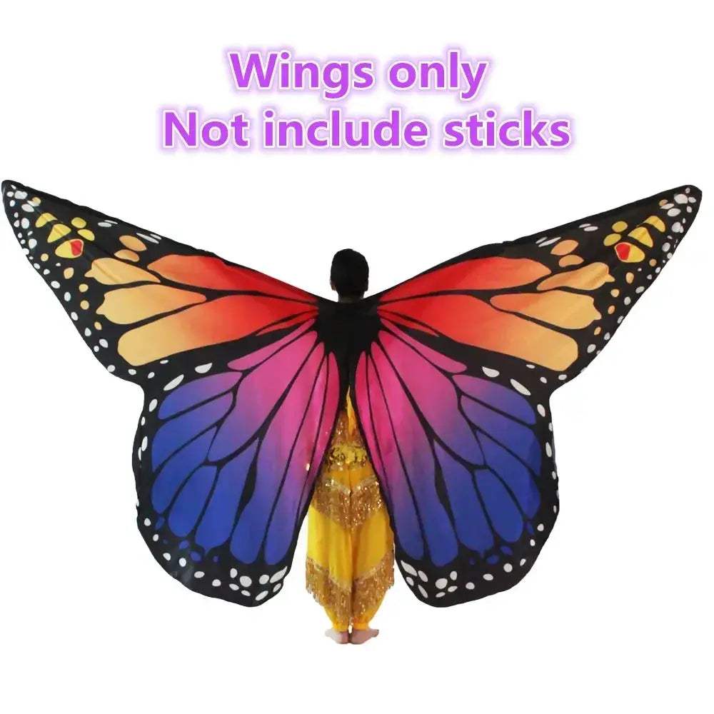 Colorful Moveable Belly Dance Butterfly Wings For Kids And Adults - Image 21