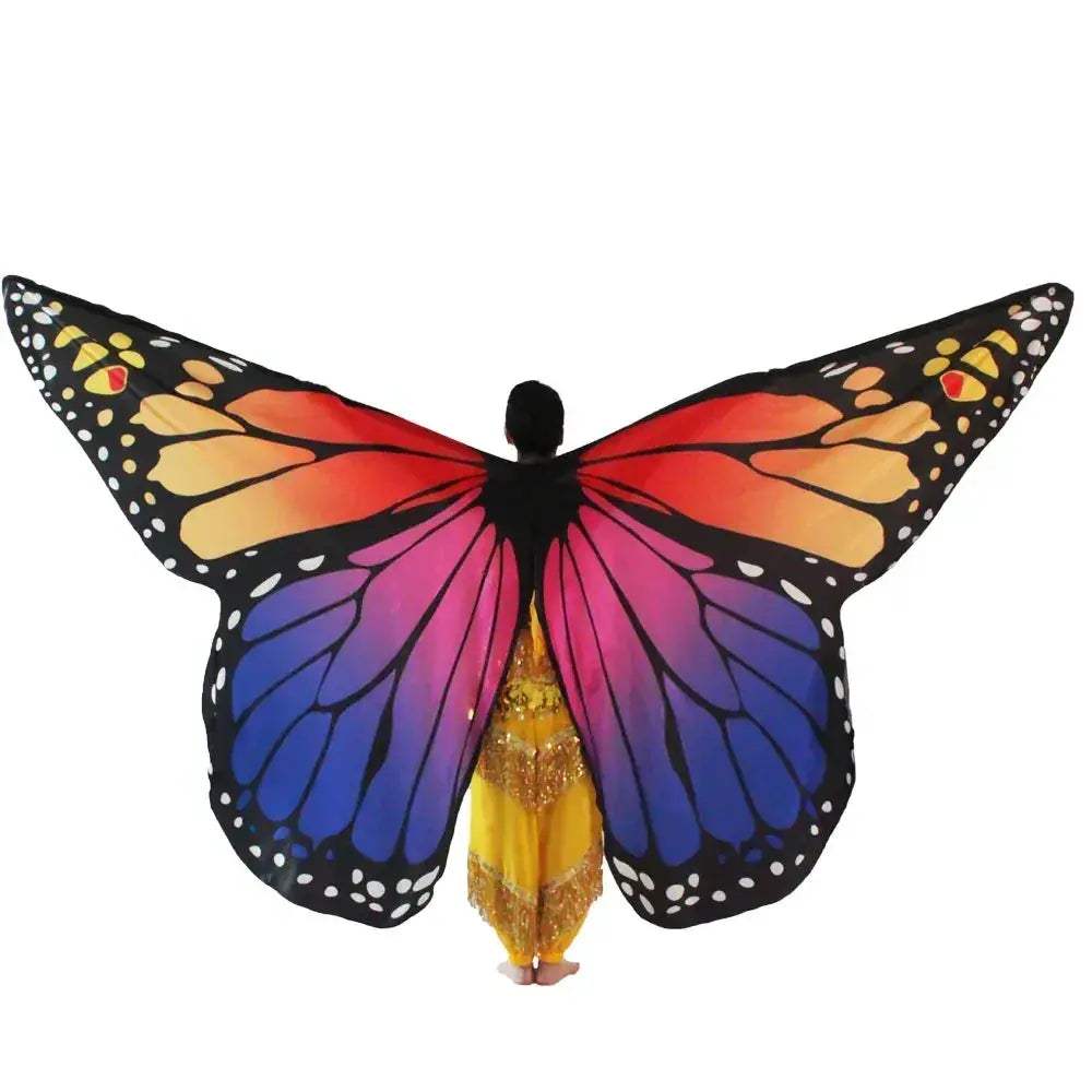 Colorful Moveable Belly Dance Butterfly Wings For Kids And Adults - Image 3
