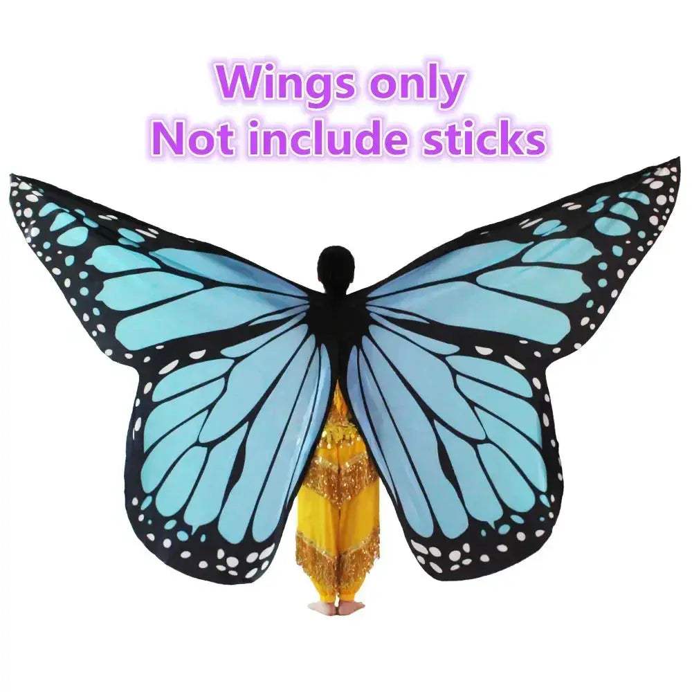 Colorful Moveable Belly Dance Butterfly Wings For Kids And Adults - Image 7