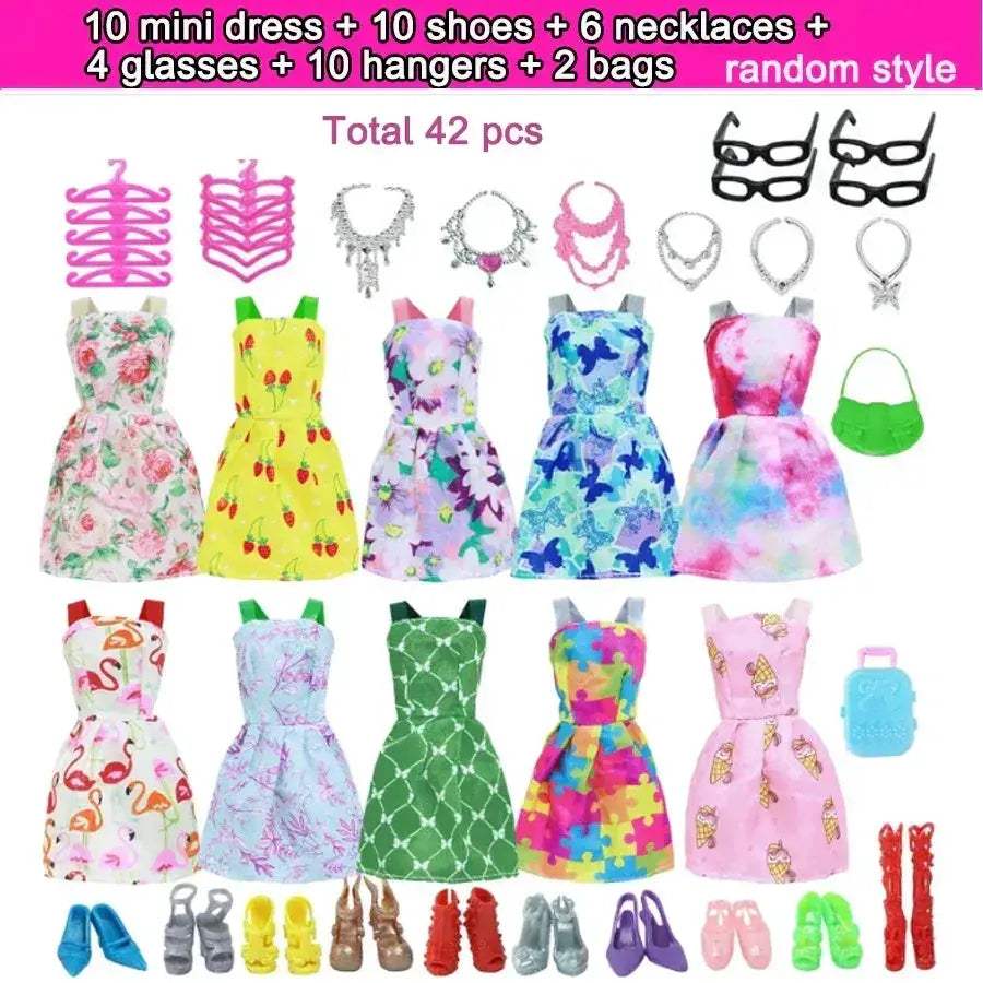 Complete Doll Fashion Set 64Pcs For 11.5 Inch Dolls - Image 4