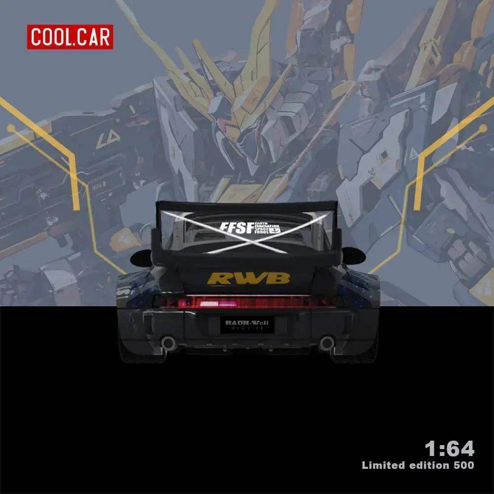 Cool Car Porsche RWB 964 BANSHEE MECHA Livery Figure Version 1:64 - Image 5
