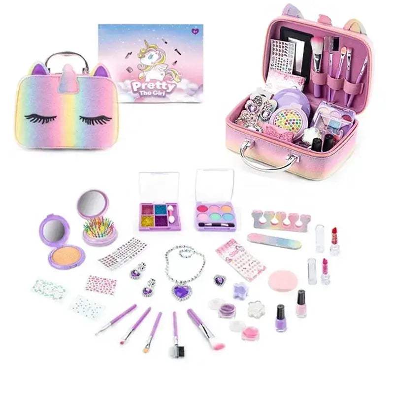Kids Safe Washable Makeup Toy Set for Pretend Play - Image 8