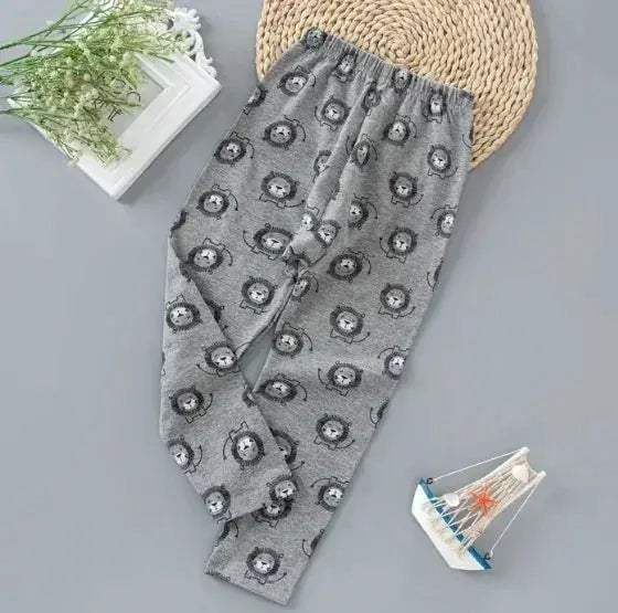 Cotton Kids Pajama Pants Cartoon Sleepwear For Boys And Girls - Image 8