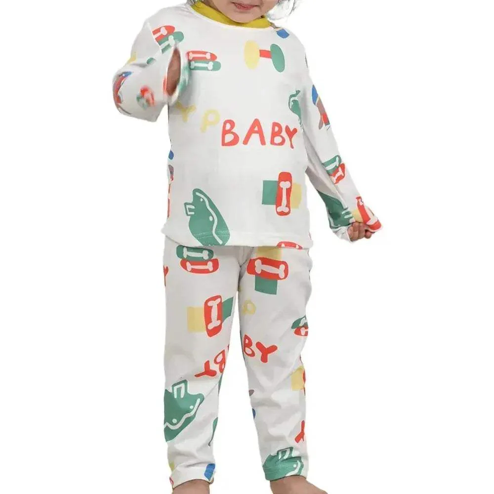 Cotton Kids Pajama Set Cartoon Sleepwear Velvet Comfort - Image 10