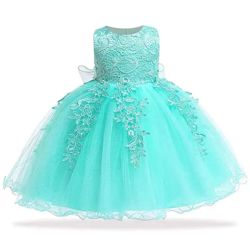 Cotton Lace Baptism Dress For Baby Girls 0-24 Months - Image 9