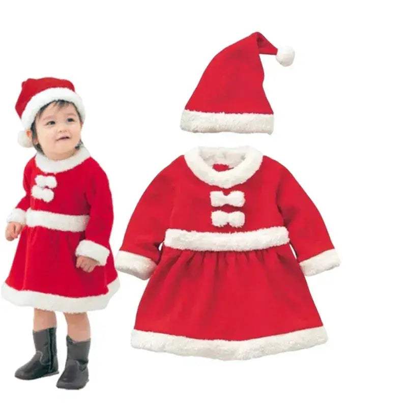 Cozy Baby Costume Romper Hooded Santa Claus Unisex For Christmas Festivities - Image 11