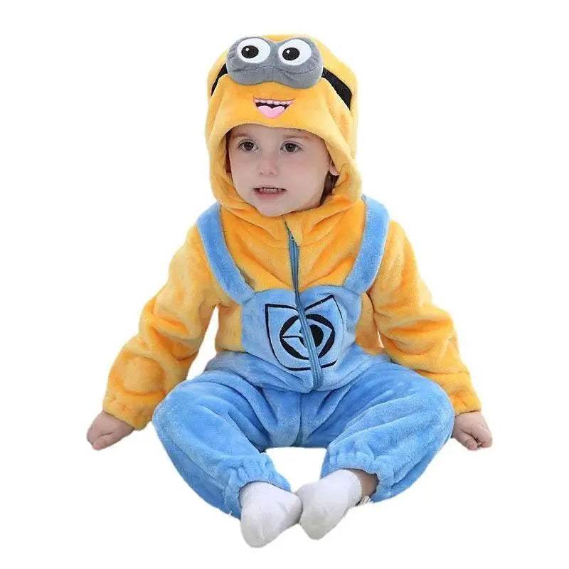 Cozy Baby Kigurumi Romper Minions Unisex Newborn Pajama - Image 7