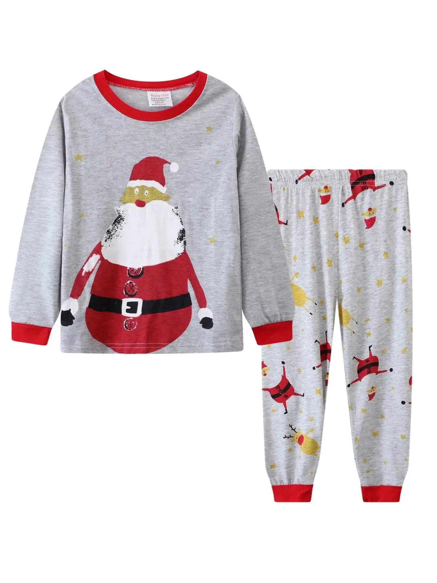 Cozy Cartoon Christmas Pajamas Set For Kids Boys 2 Piece Long Sleeve Round Neck Autumn Winter Sleepwear - Image 12
