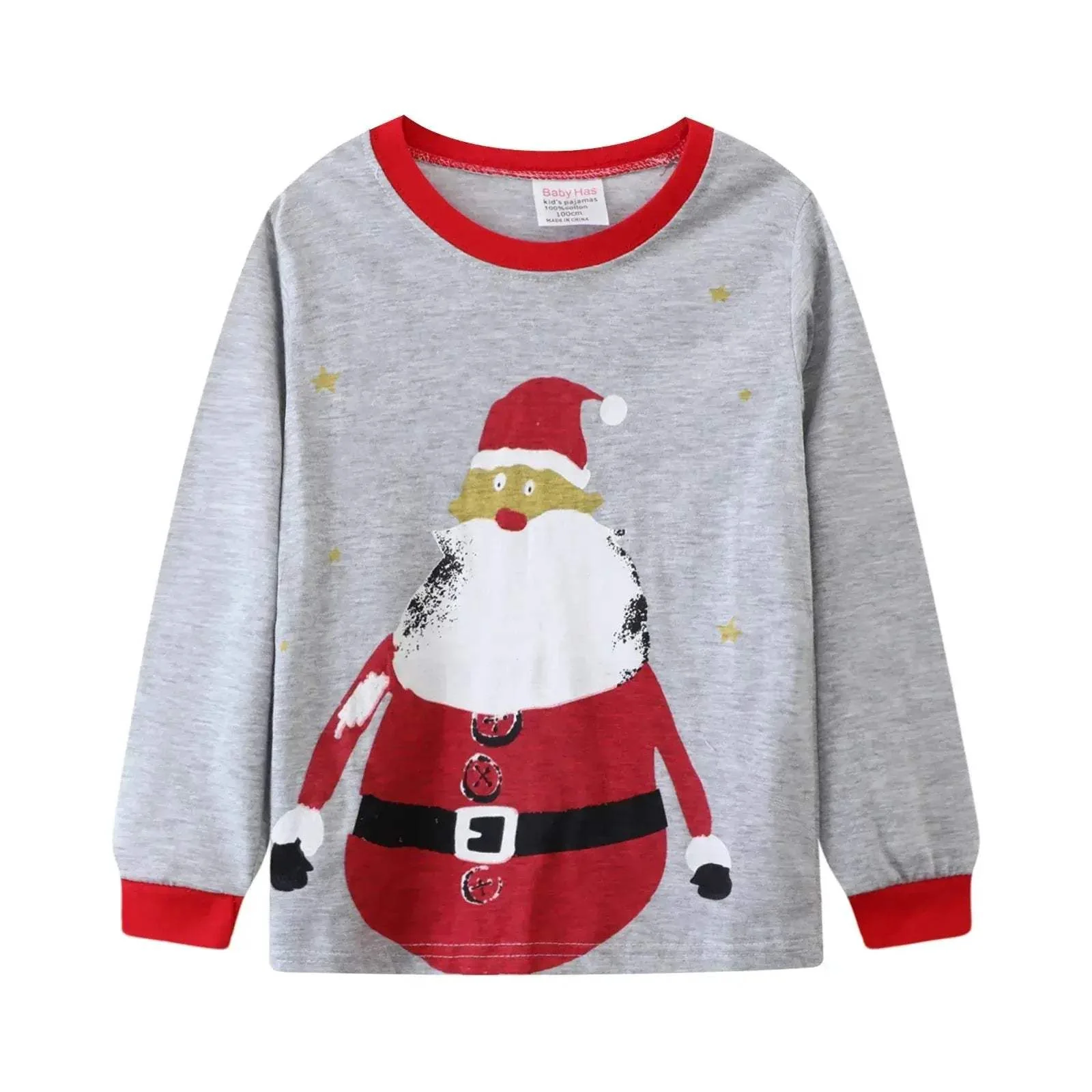Cozy Cartoon Christmas Pajamas Set For Kids Boys 2 Piece Long Sleeve Round Neck Autumn Winter Sleepwear - Image 3