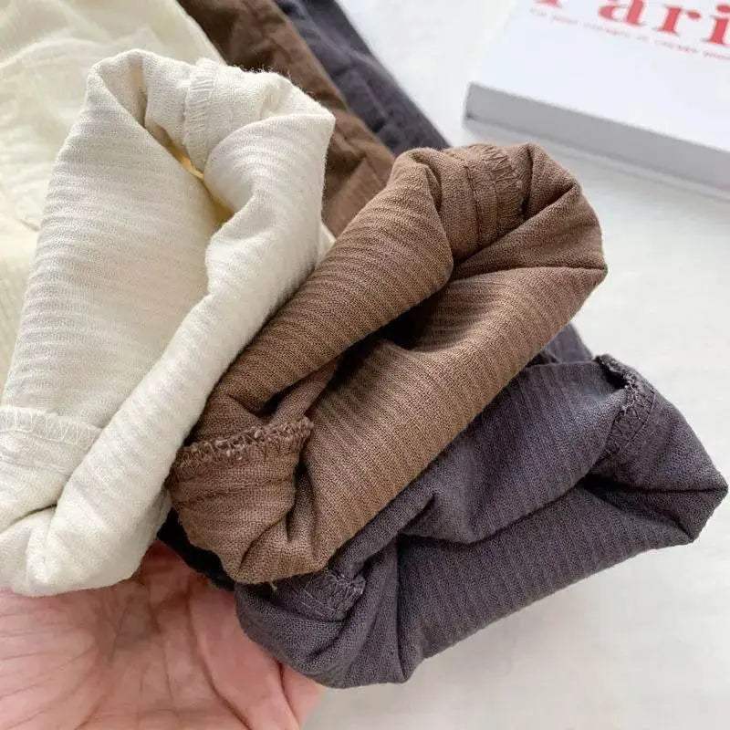 Cozy Corduroy Pants For Unisex Kids With Elastic Waist Loose Fit Autumn Winter Casual Trousers - Image 4