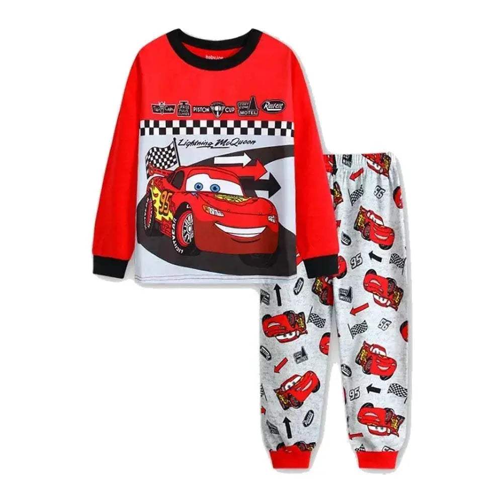 Cozy Disney Cotton Pajama Set For Unisex Kids 4 To 7 Years Long Sleeve Spring Fall - Image 5