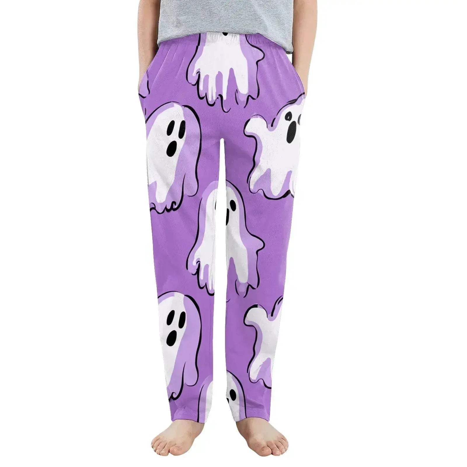 Cozy Kids Pajama Bottoms Unisex Cartoon Halloween Pattern Loose Pants - Image 14
