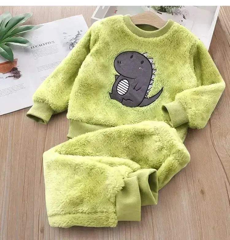 Cozy Kids Pajama Sets Bear Print Two Piece Winter Sleepwear For 4 To 6 Year Old Boys And Girls - Image 15