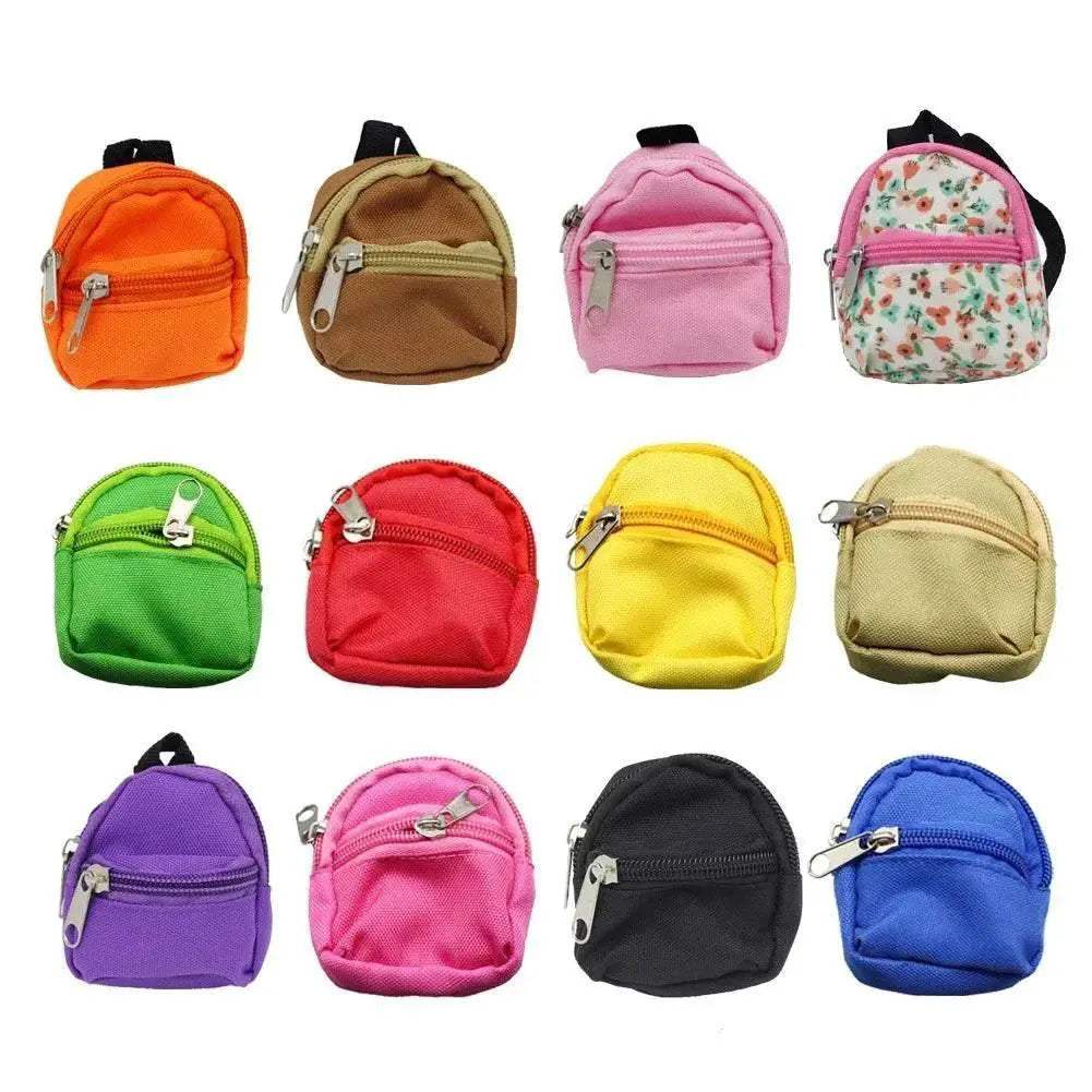 Creative Canvas Backpack For Labubu Dolls Plush Cat Design