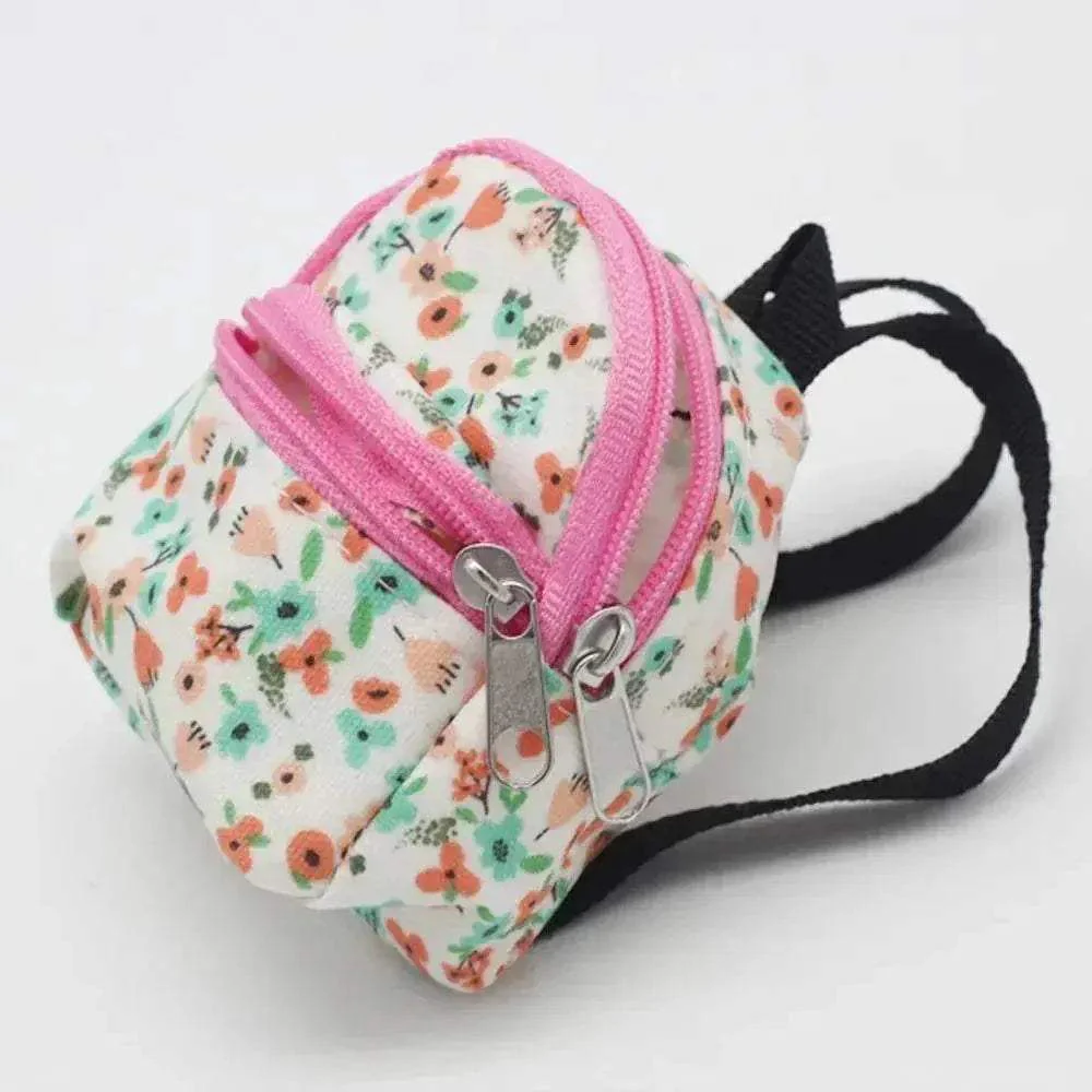 Creative Canvas Backpack For Labubu Dolls Plush Cat Design - Image 9