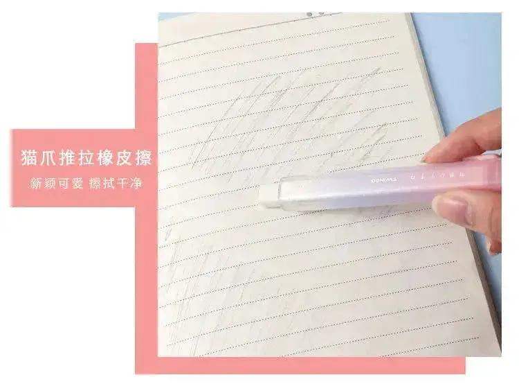 Creative Cute Cat Paw Stationery Set 9 in 1, Office Supplies For School Students - Image 11