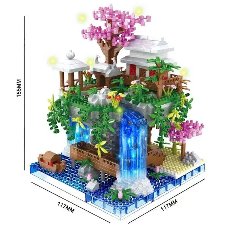 Moon Legend Waterfall Castle Building Blocks Set For Kids - Image 8
