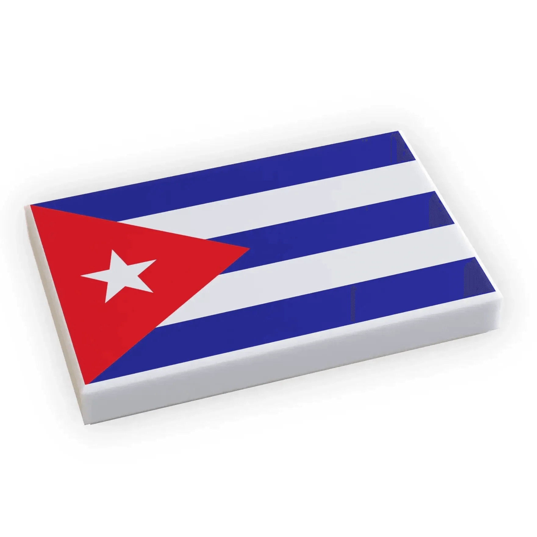 Cuba Flag (2x3 Tile) made using LEGO part