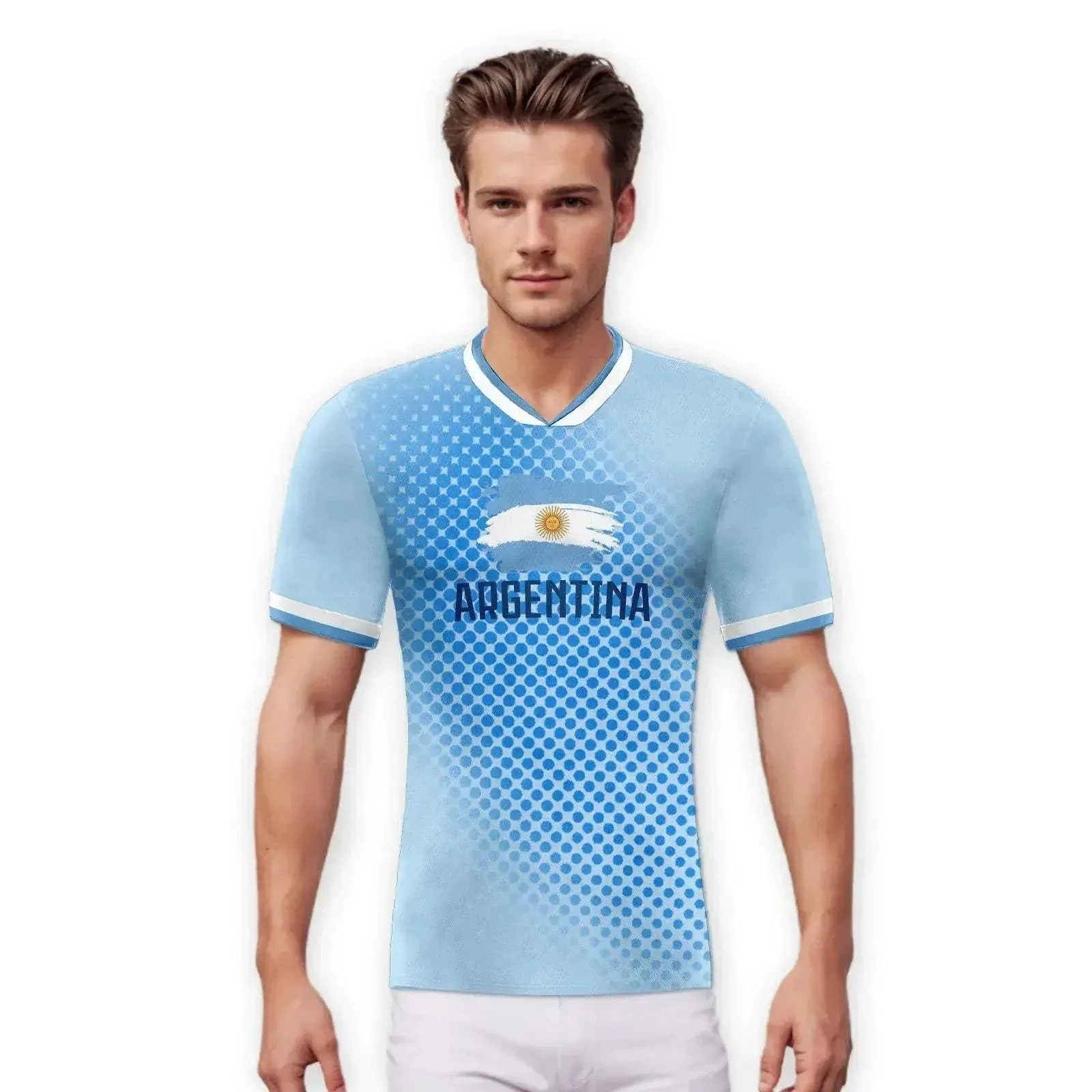 Custom Argentina Soccer Jersey With Personalized Name And Number - Image 3