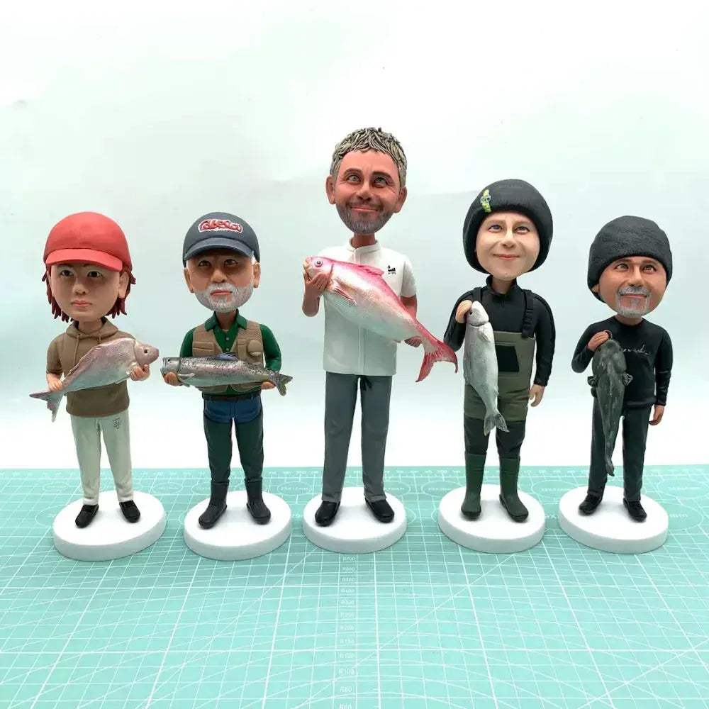 Custom Fisherman Bobblehead Gift For Fishing Enthusiast - Image 4