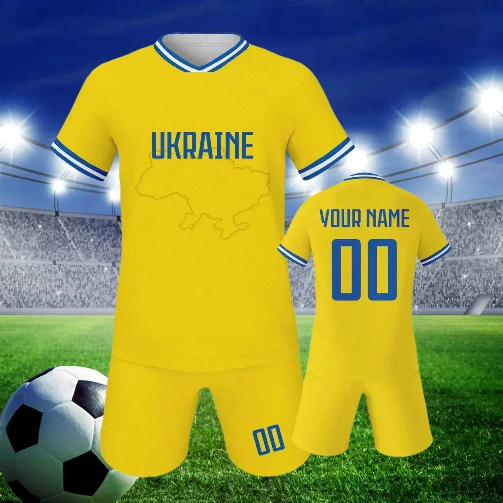 Custom Kids Soccer Jersey Personalized With Name And Number - Image 3