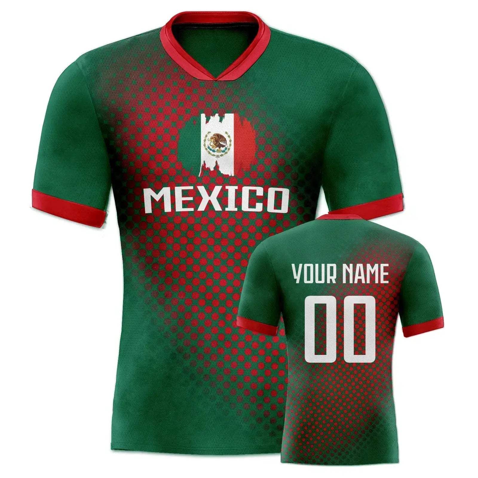 Custom Mexico Soccer Jersey With Personalized Name And Number - Image 6