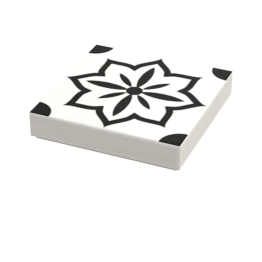 Custom Turkish Tile / Wallpaper Part #3 Pack (20 Tiles) made with LEGO parts - B3 Customs - Image 3