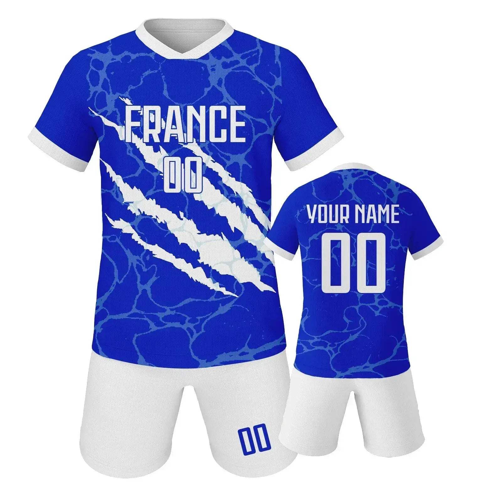Custom Youth Soccer Jersey Set With Name And Number, Unisex Knit Kit For Ages 3-14 - Image 12