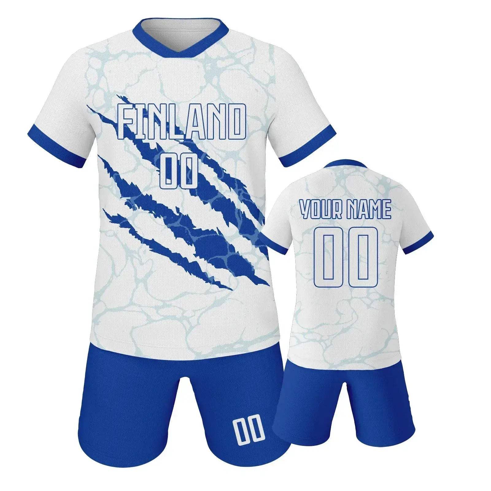 Custom Youth Soccer Jersey Set With Name And Number, Unisex Knit Kit For Ages 3-14 - Image 27
