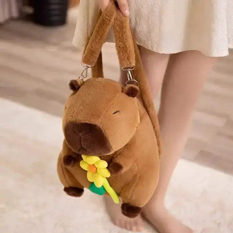Capybara Plush Backpack Cute Kawaii School Bag For Kids