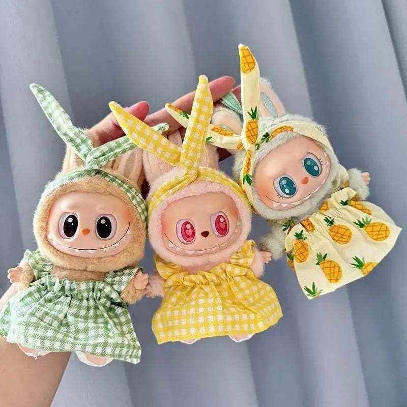 Cute Doll Outfit With Pineapple Sweater For Labubu Dolls