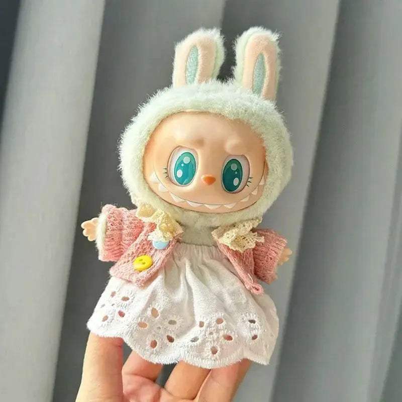 Cute Doll Outfit With Pineapple Sweater For Labubu Dolls - Image 10